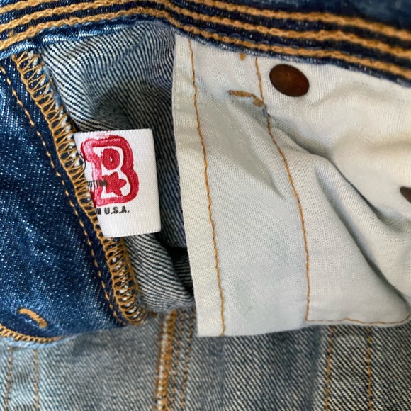 Vintage authentic Big Star Jessie mini jean skirt size 28 R BNWT Y2K - Picture 5 of 9